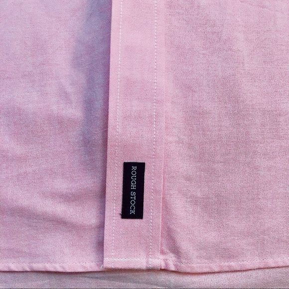 Rough Stock Panhandle Slim Pink Button Down Long Sleeve Shirt sz M - Picture 6 of 9